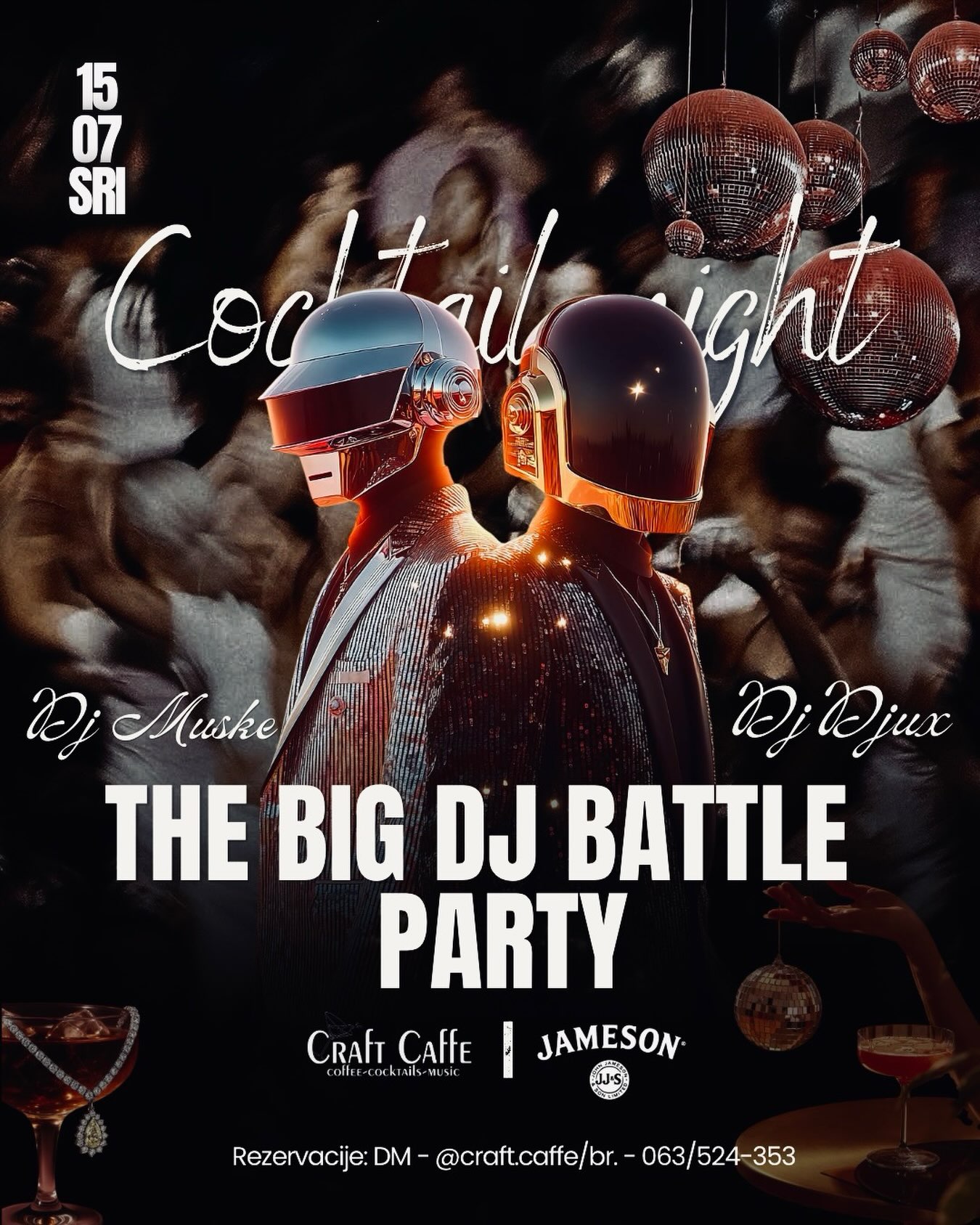 The Big DJ Battle Party u Craft Caffeu – DJ Djux vs. Ivan Musulin