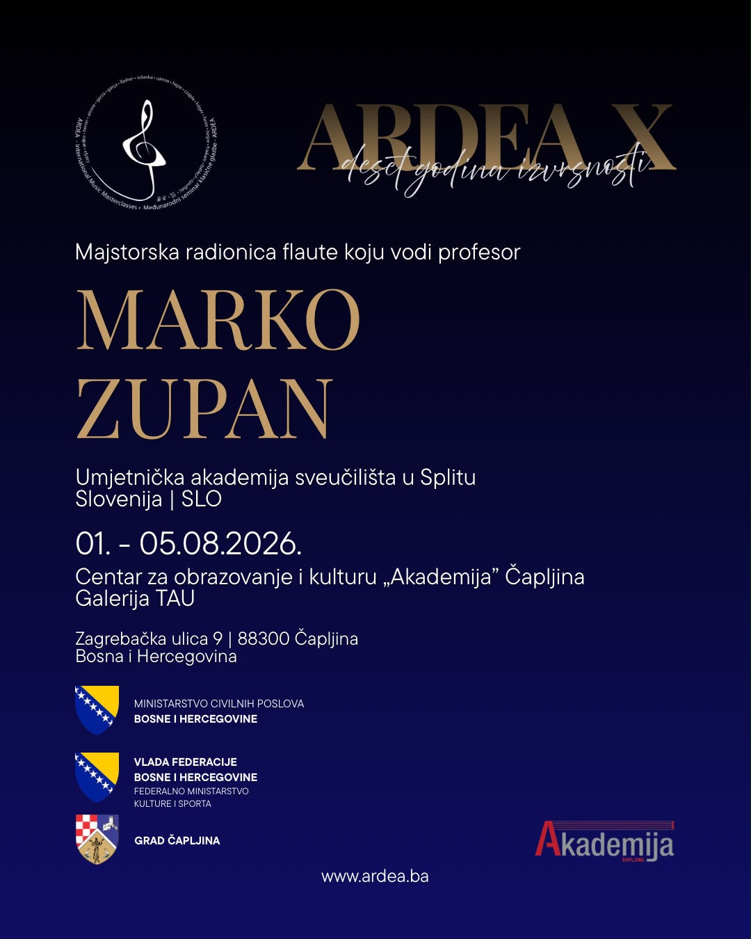 Majstorska radionica flaute - Marko Zupan